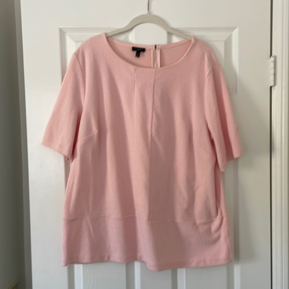 Talbots pink heavy weight knit tunic/top
